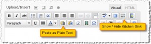 WordPress post paste as plain text