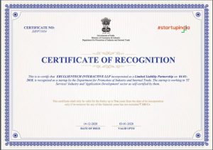 StartUp India Certificate